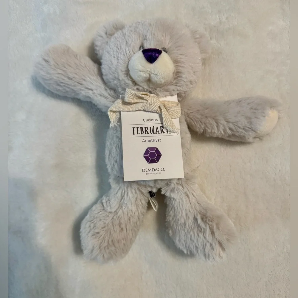 Demdaco - February Birthstone Plush Bear